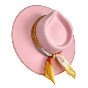 Boho Stripe Silky‎ Bandana Scarf, Tan Orange